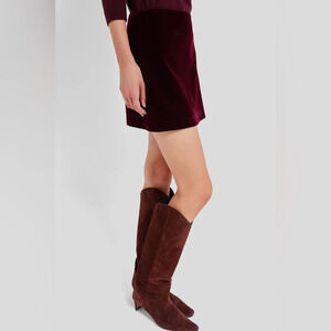 Tuckernuck Women’s Oxblood Velvet Opal Mini Skirt